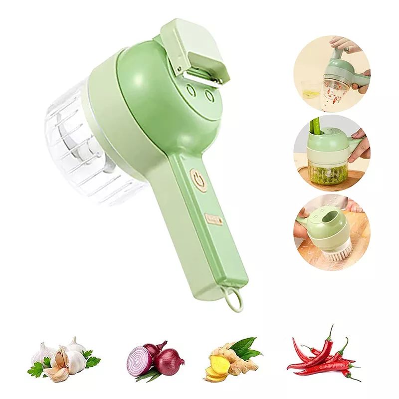 4 in 1 Handheld Electric Vegetable Cutter & Food Chopper
